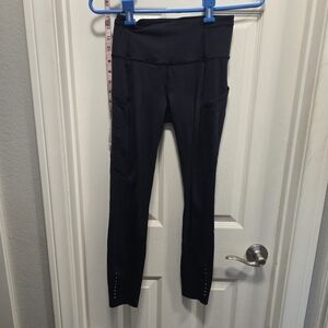 Lululemon Fast And Free 7/8 Tight Midnight Navy Size 4